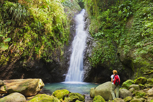 Hidden in a forested river valley, Grenada’s Au Coin Falls can only be reached by foot