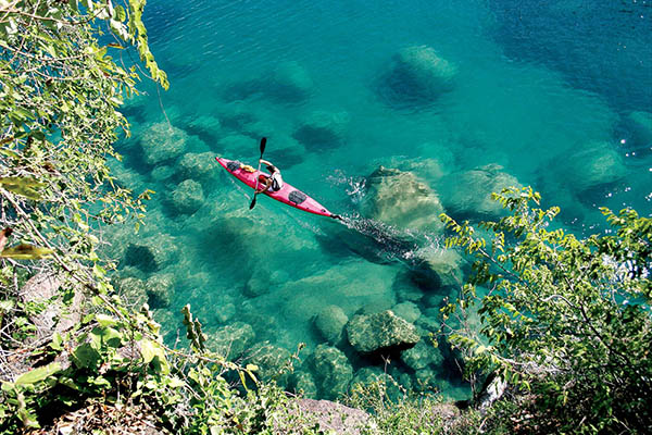 Kayaking on Lake Malawi