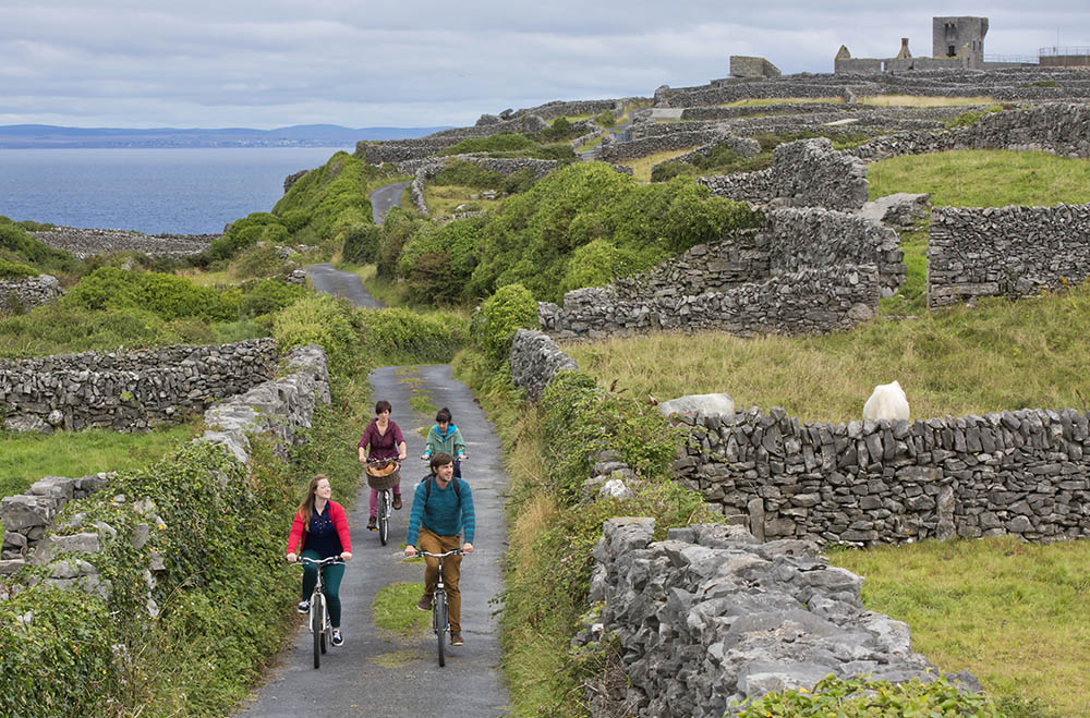 Biking on Inisheer in the Aran Islands, Ireland