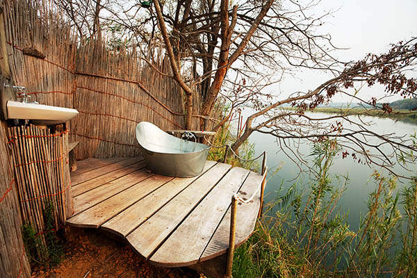 Outside bathroom in Africa