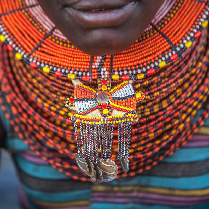 Close-up of Masai tribesman