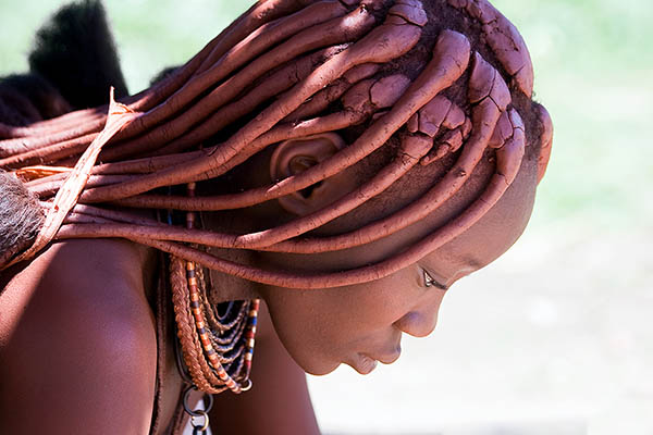 Profile of a Himba woman, Namibia