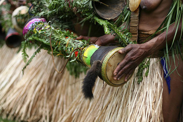 Tribal ceremony in Papua New Guinea