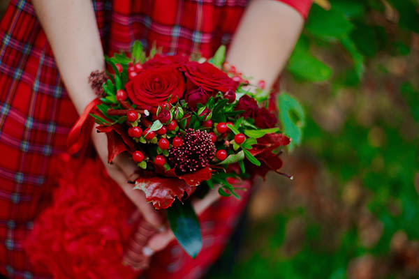 Scottish style concept bridal bouquet