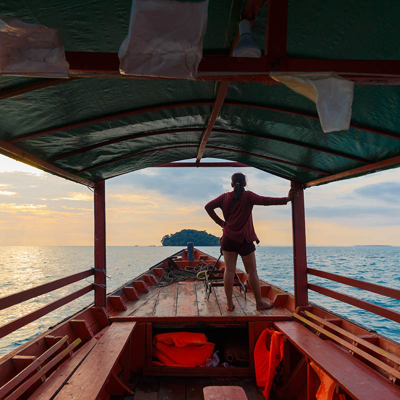 Sunset Cruise in Cambodia from Otres Beach