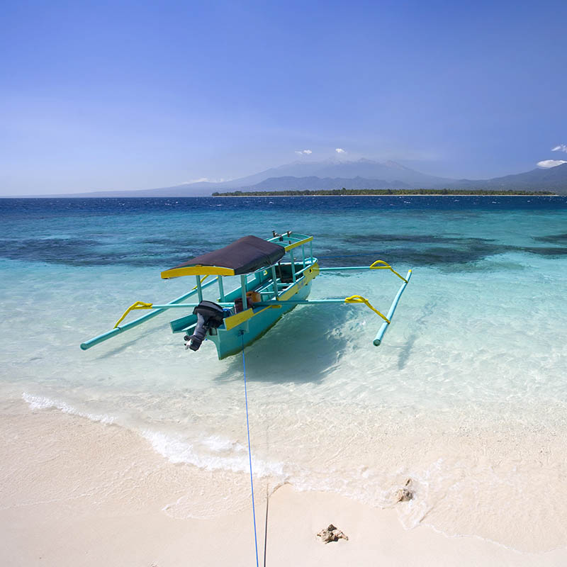 Traditional Indonesian sailing boat