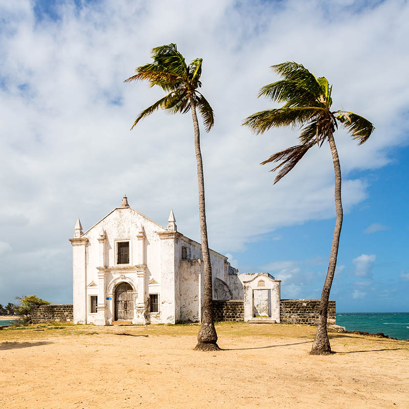 Church and fortress of San Antonio on Mozambique island