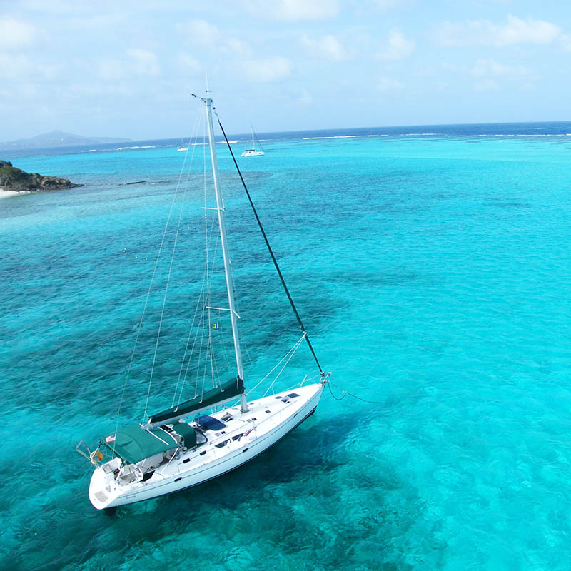 Yacht in the Mediterranean