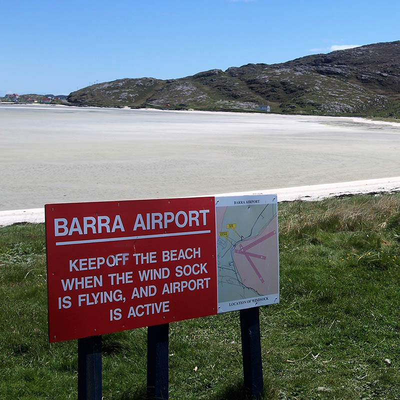 Barra airport, Isle of Barra, Scotland