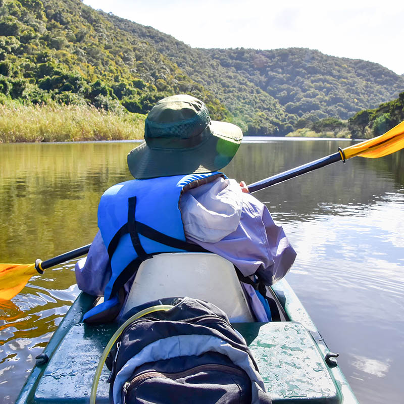 Kayaking on the Garden Route of South Africa