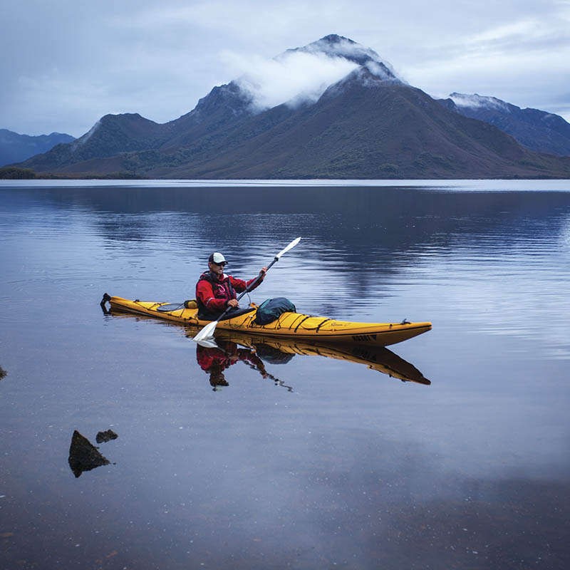 Kayaking, Bathurst Harbour, Tasmania