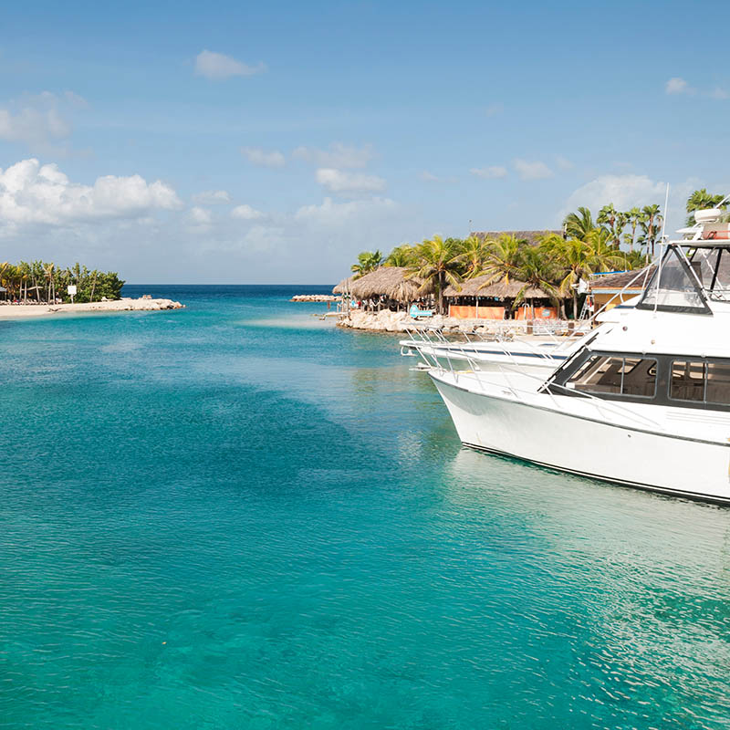 Sailing on Curaçao's southwest coast