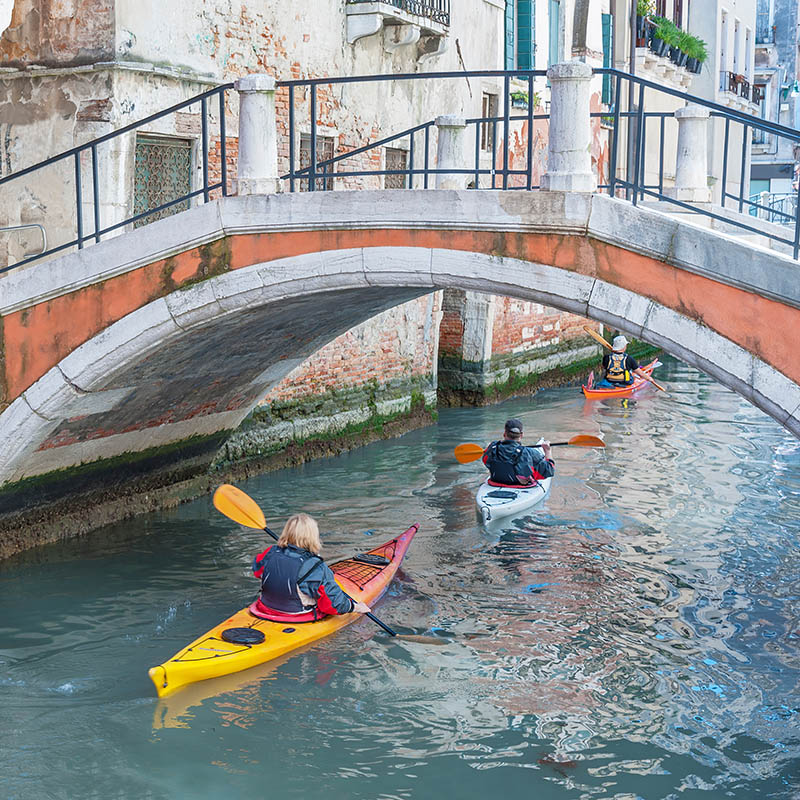 Kayaking in Venice