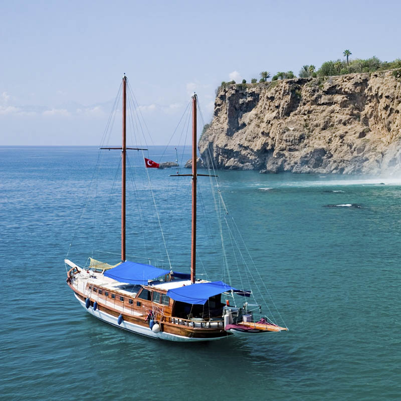 Sailing at Antalya, Turkey