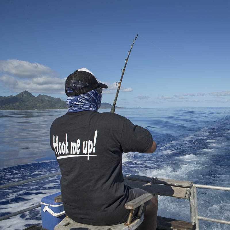 Fishing in Rarotonga in the Cook Islands