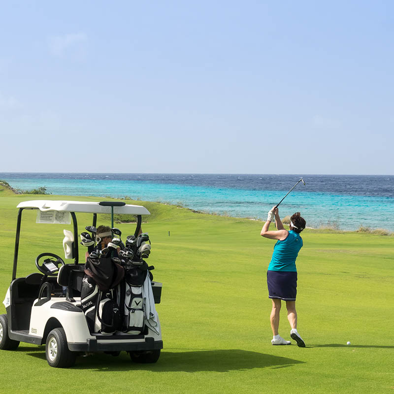 Golf course in the Caribbean