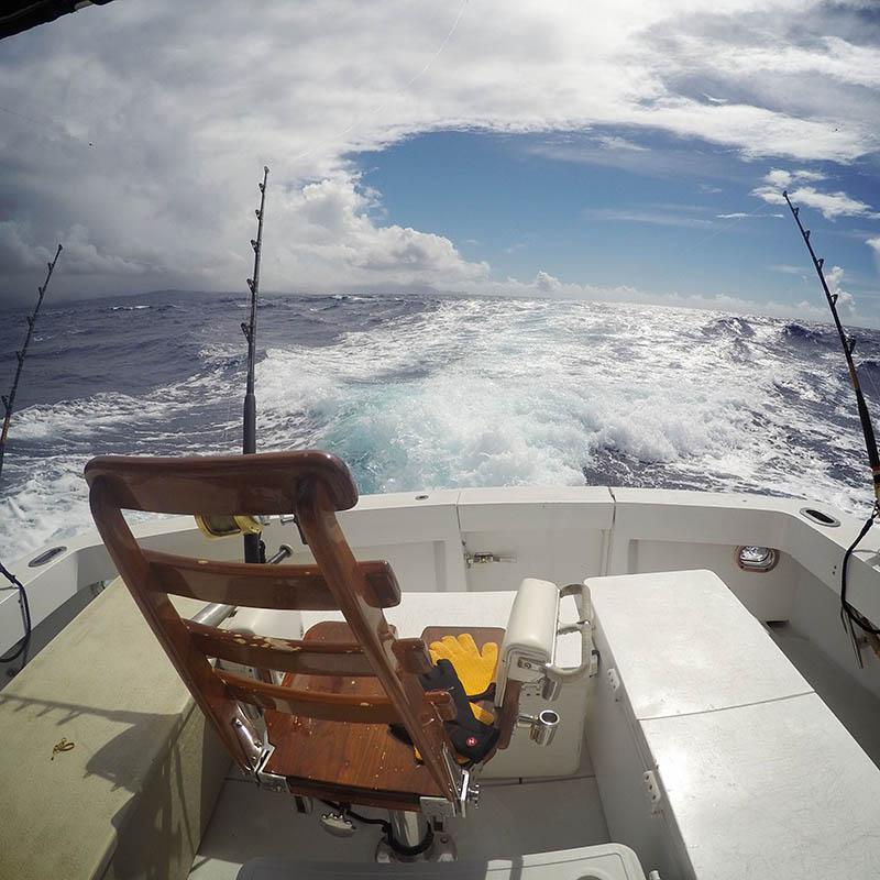 Fishing on the South shore of Kauai, Hawaii near Poipu and Niihau