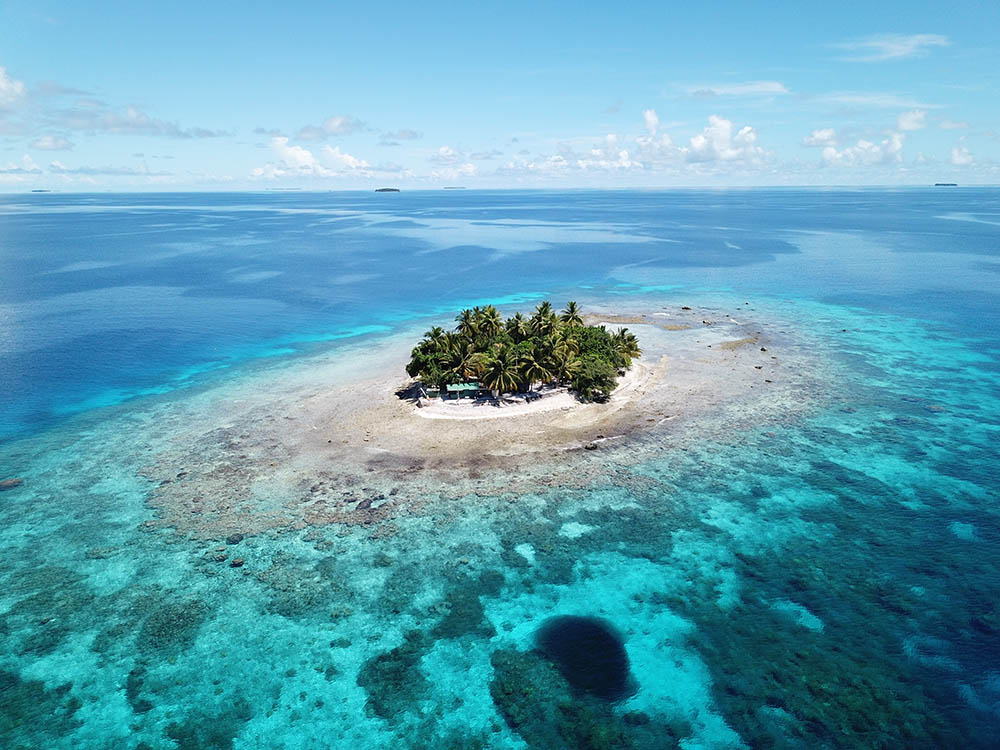 Uninhabited island in Chuuk, Micronesia