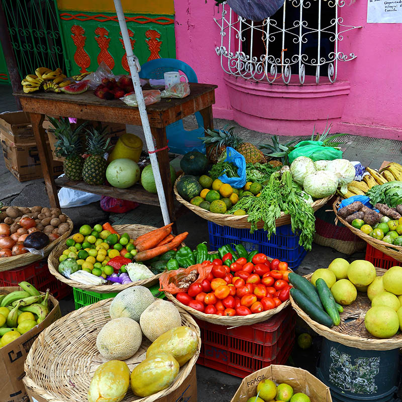 A street market in Nicaragua