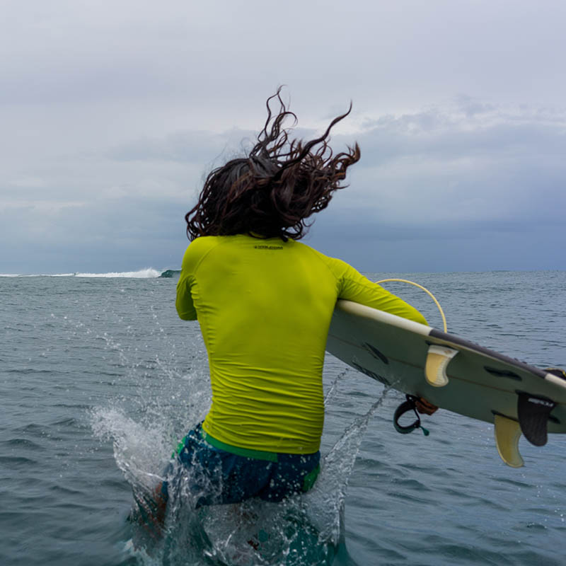 Surfing in Bocas del Toro, Panama