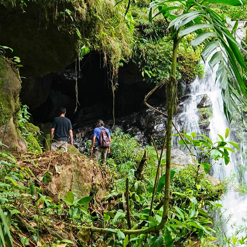 Hiking next to Waterfalls at Santa Fe, Panama