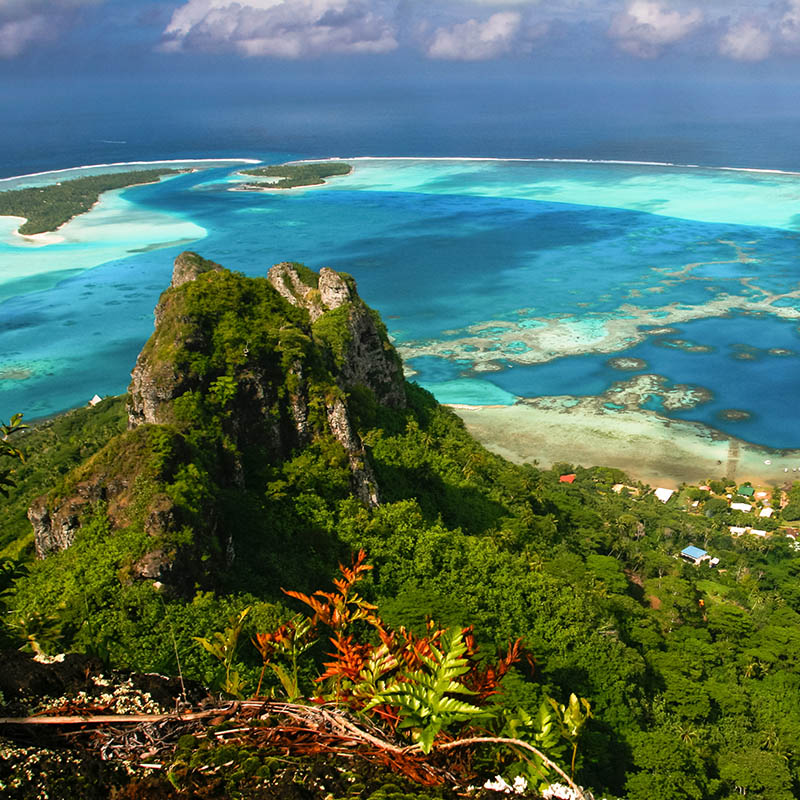 Hiking on Maupiti Island, French Polynesia