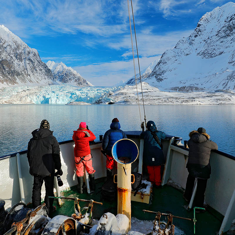 Boat trip in Svalbard, Norway