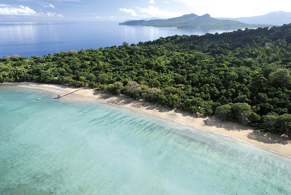 N'Gouja beach, in the south of Mayotte island, Comoros