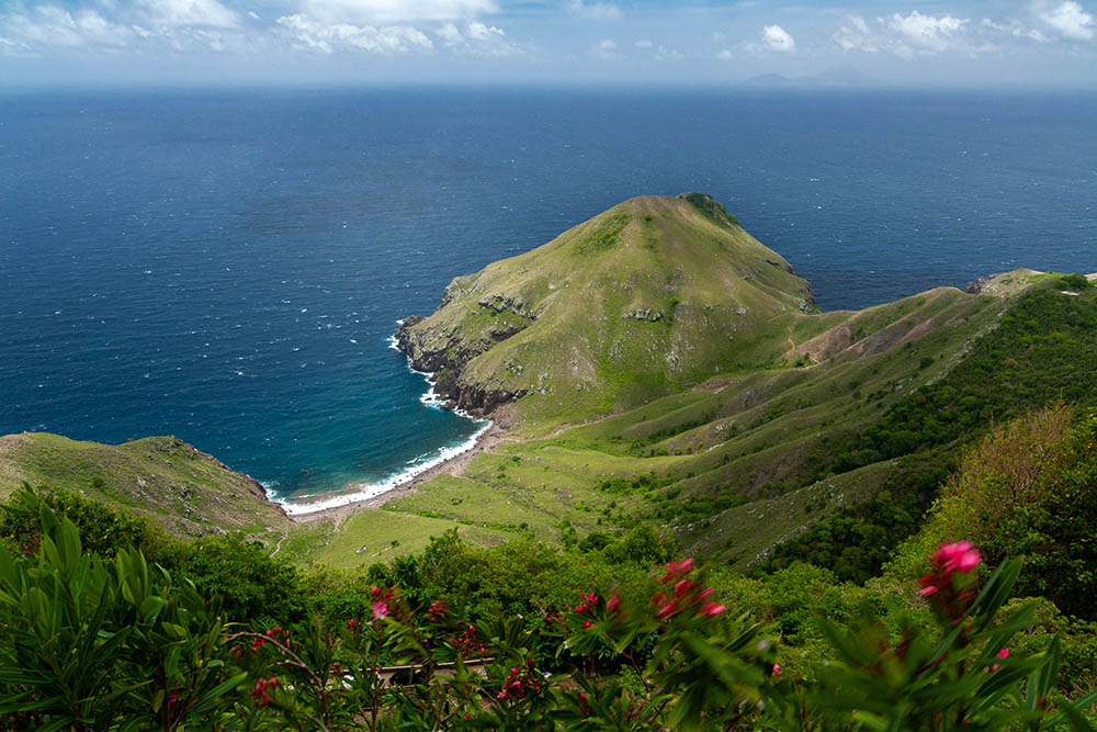 The island of Saba in the Caribbean