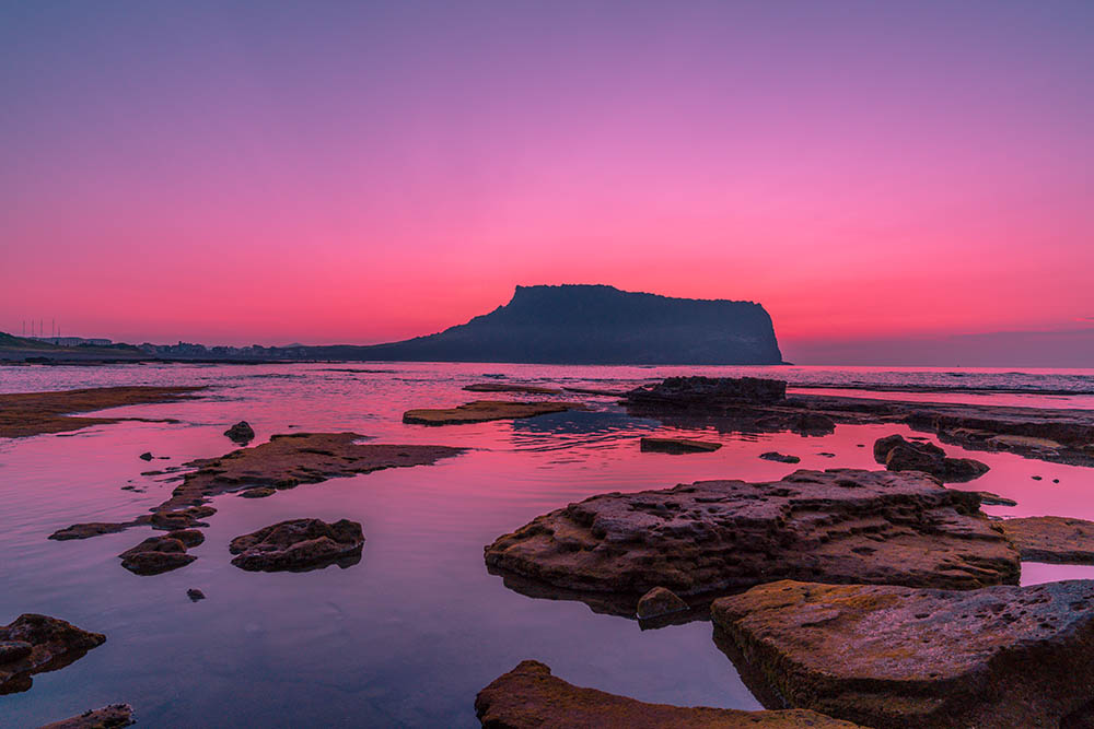 Sunrise at Seongsan Ilchulbong, Jeju Island, South Korea