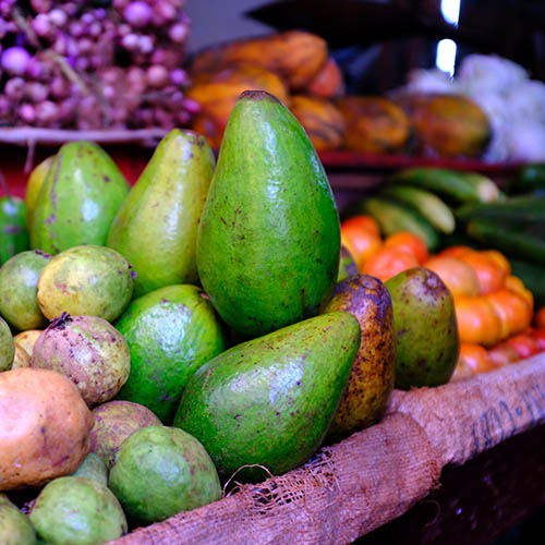 Fresh avocado at a market in downtown Havana, Cuba