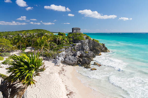 The Temple of the Wind God in Tulum