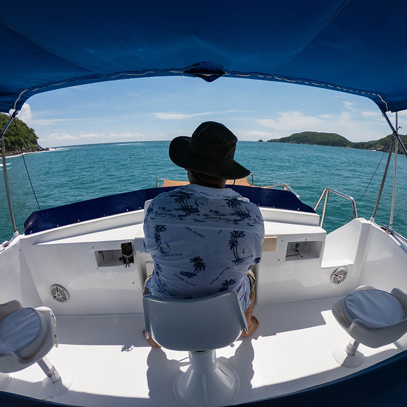 Yacht adventure off Zihuatanejo on the Mexican Riviera