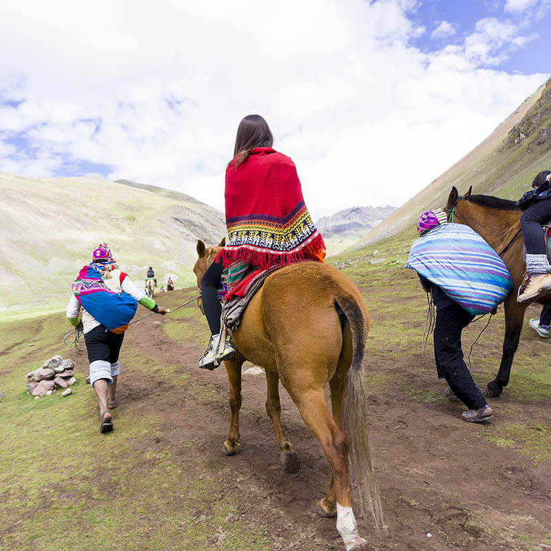 Horse riding tour in Peru