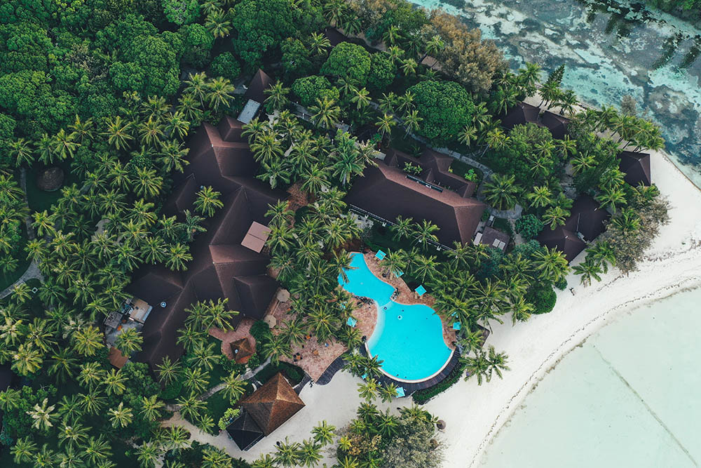 Aerial view of Le Méridien Isle of Pines