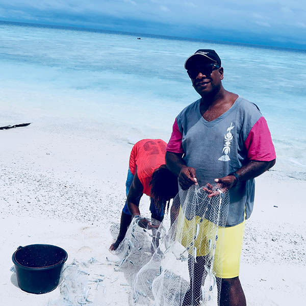 Fishermen on Ouvea Island, New Caledonia