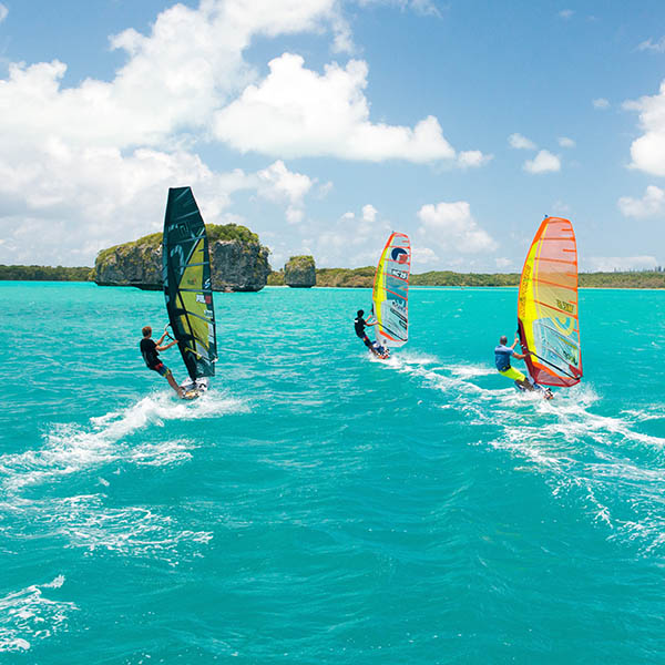 Windsurfing on Isle des Pines, New Caledonia