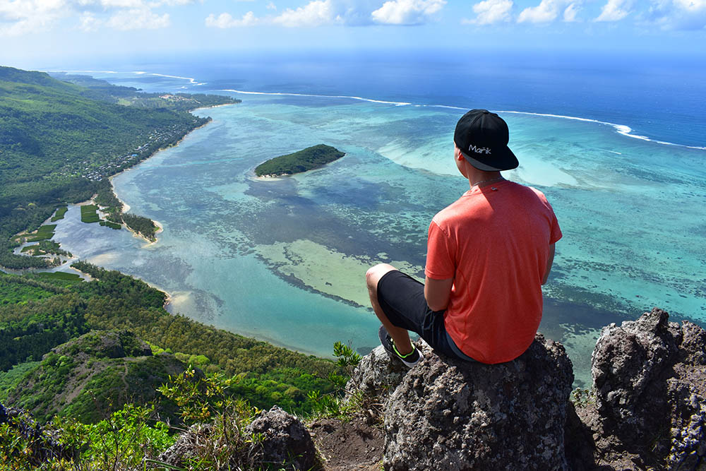 View fro the top of Le Morne Brabant, Mauritius