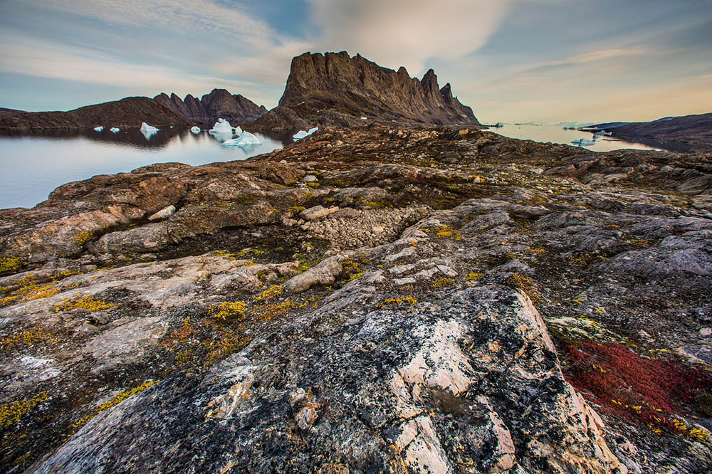 Mountain landscape in Greenland