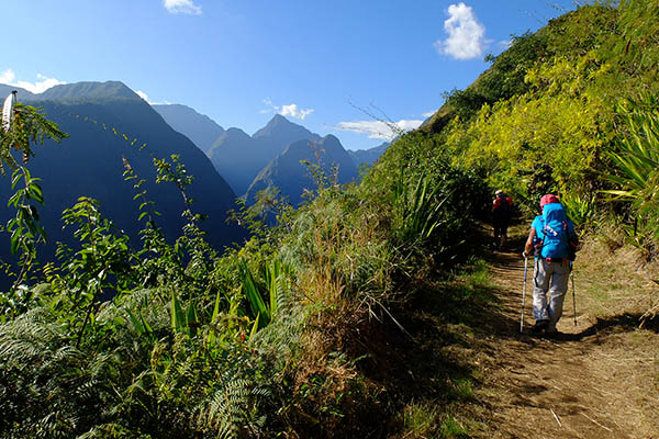 Hiking in the Cirque de Mafate, Réunion