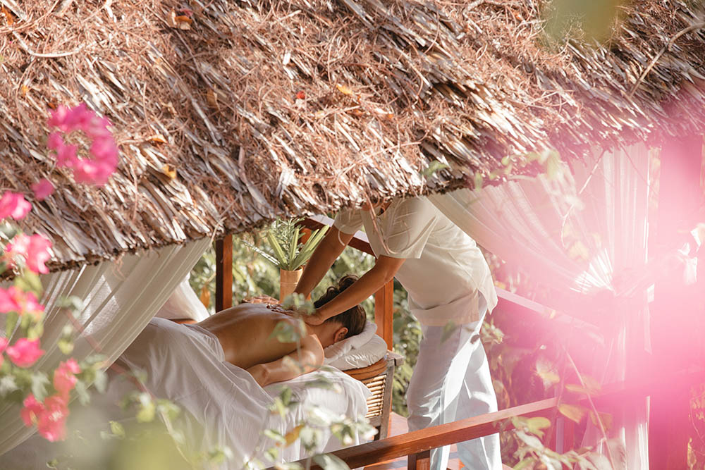 The Outdoor Spa Pavilion at Amanpulo, Philippines