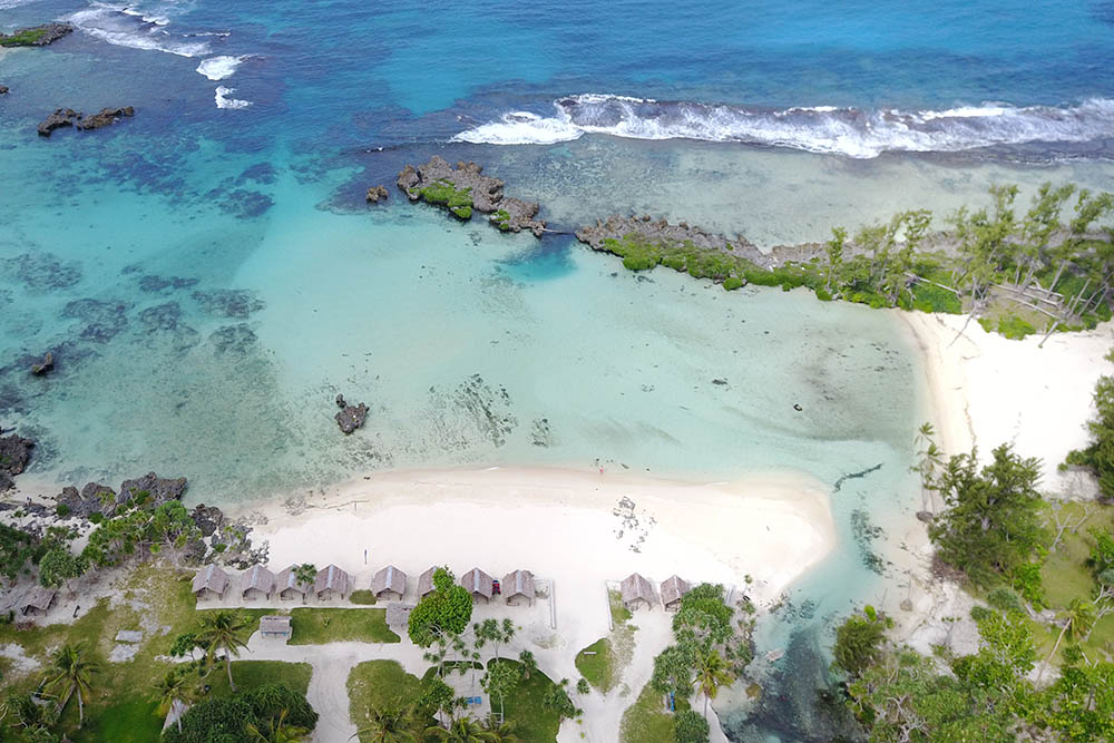 Aerial view of Efate Island, Vanuatu