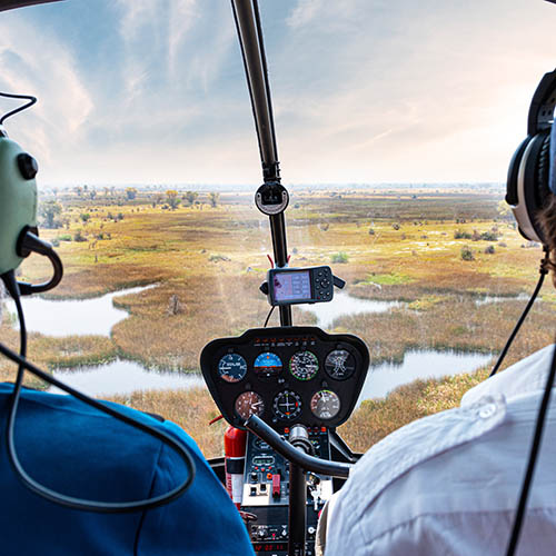 Helicopter Safari over the Okavango Delta