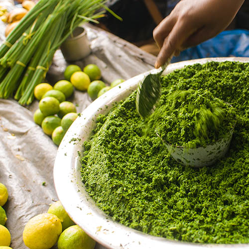 Ravitoto in a market in Madagascar