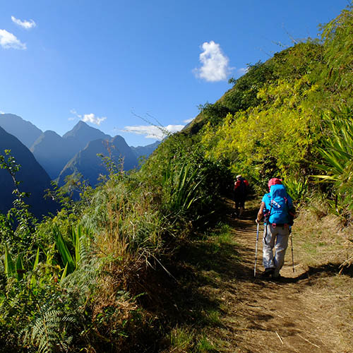 Hiking in the Cirque de Mafate, Réunio