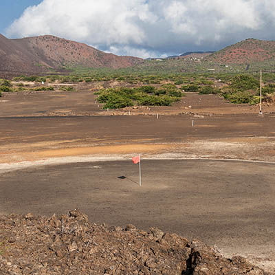 One of the most remote golf courses in the world on Ascension Island in the middle of the Atlantic Ocean