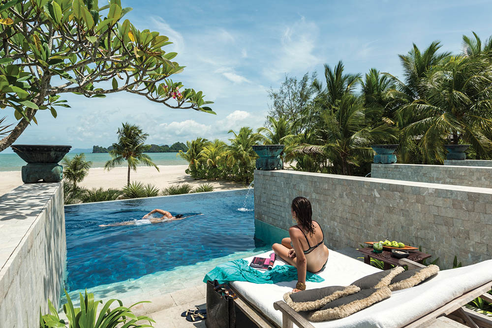 Adult pool at Four Seasons Langkawi, Malaysia