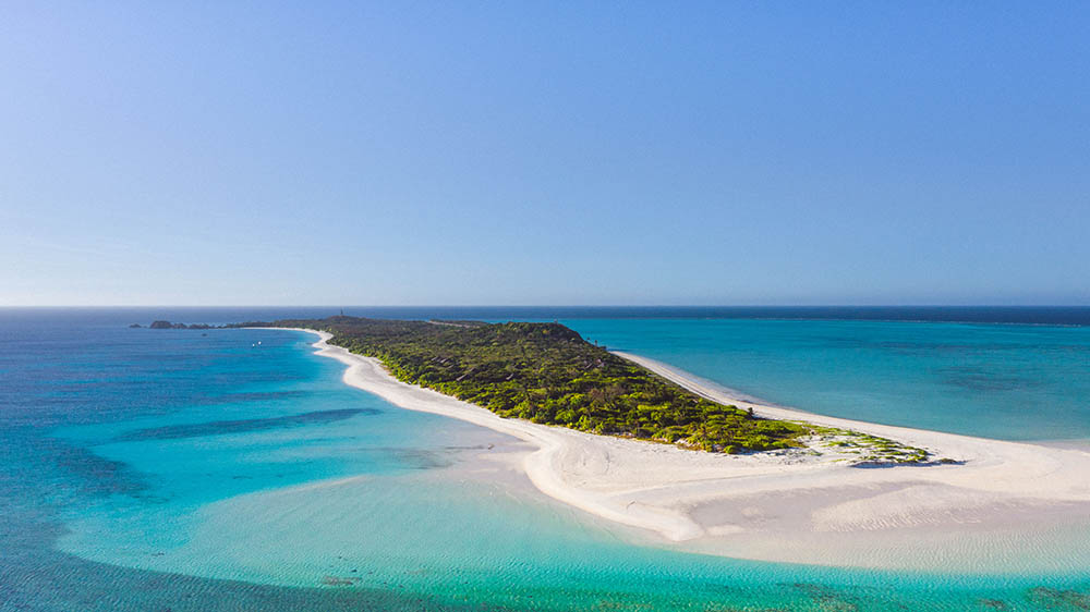 Aerial view of Amanpulo, Philippines 