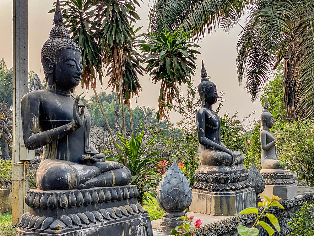 Buddha statues in Laos